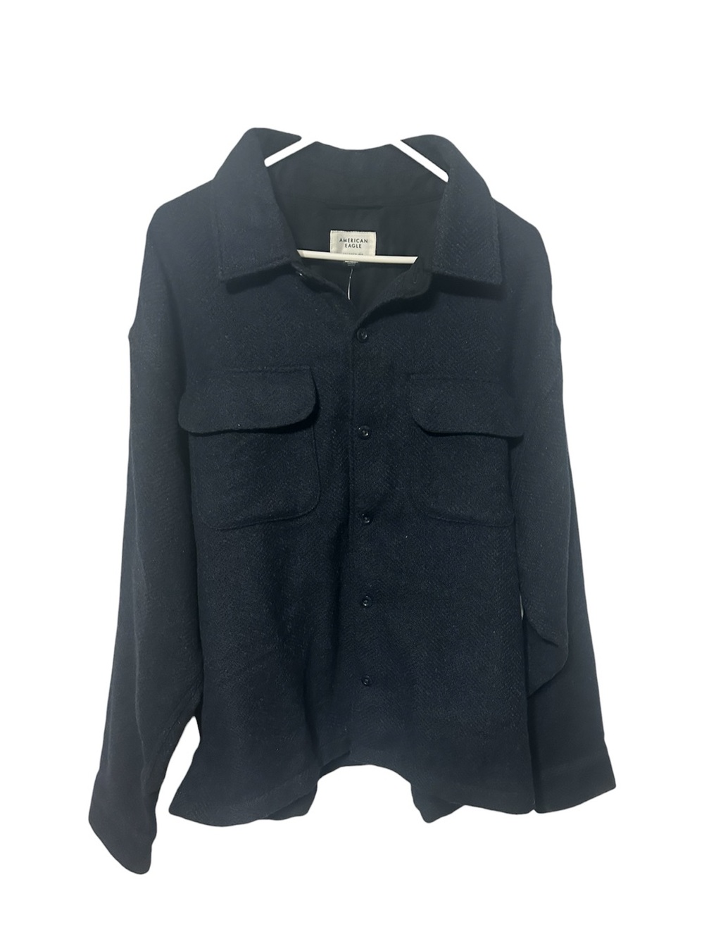 NWT American Eagle Relaxed Fit Navy Blue Shirt Jacket XL